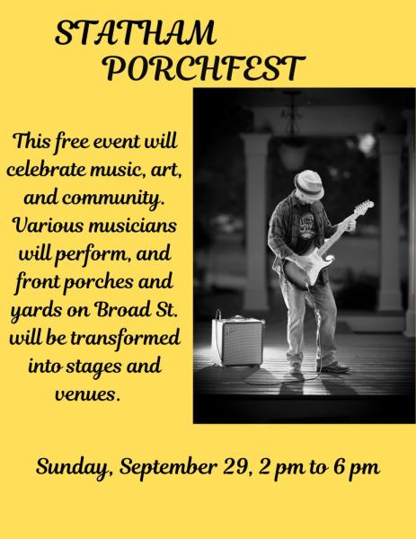 Statham Porchfest