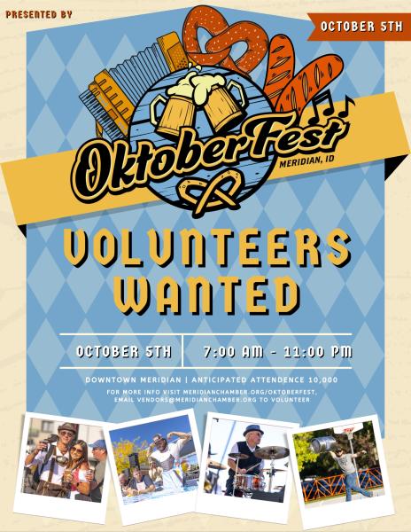 2024 Oktoberfest Downtown Meridian - Volunteers Wanted