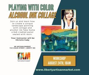 Alcohol Ink Collage Reschedule Oct. 19th cover picture