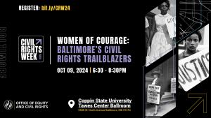 Women of Courage: Baltimore's Civil Rights Trailblazers cover picture