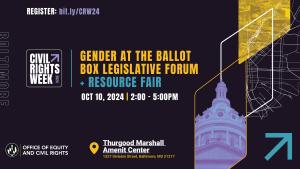 Gender at the Ballot Box Legislative Forum and Resource Fair cover picture