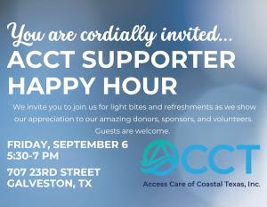 ACCT Supporter Happy Hour RSVP cover picture