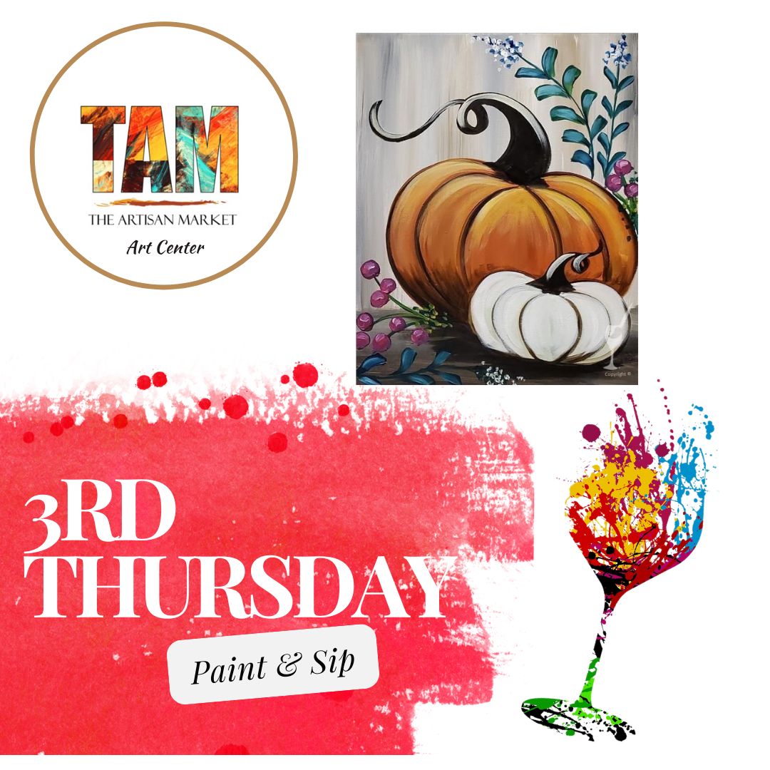 Oct 17, 3rd Thursday Paint & Sip cover image