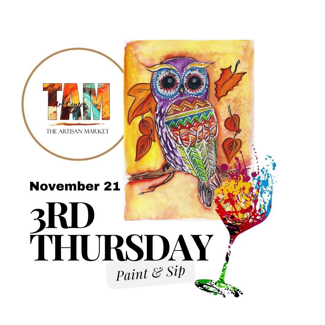 Nov 21st 3RD Thursday Paint & Sip