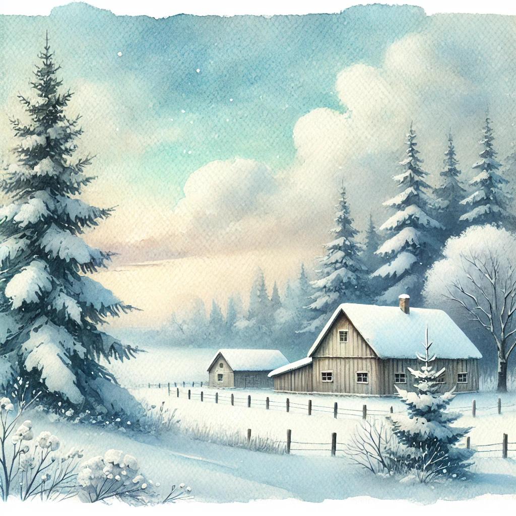 Tuesday Morning Watercolors Winterscapes