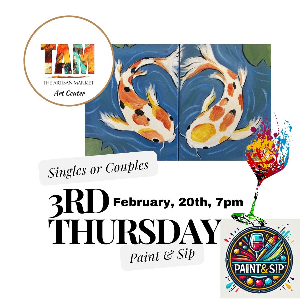 CANCELLED Feb 22nd, 3RD Thursday Paint & Sip