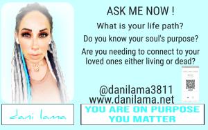 Gift Certificate for a FUTURE PRIVATE READING with Dani Lama   $150/hr DISCOUNTED TO $130.00 (your ticket purcase today goes towards a private reading cover picture