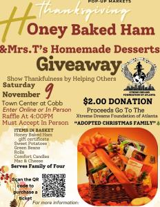 Honey Baked Ham & Mrs.Ts Homemade Desserts "Thanksgiving Giveaway  Basket" Raffle cover picture