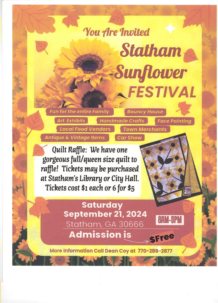 Statham Sunflower festival - Eventeny