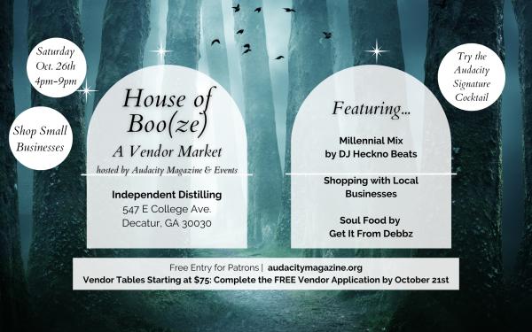 House of Boo(ze) Vendor Market Application