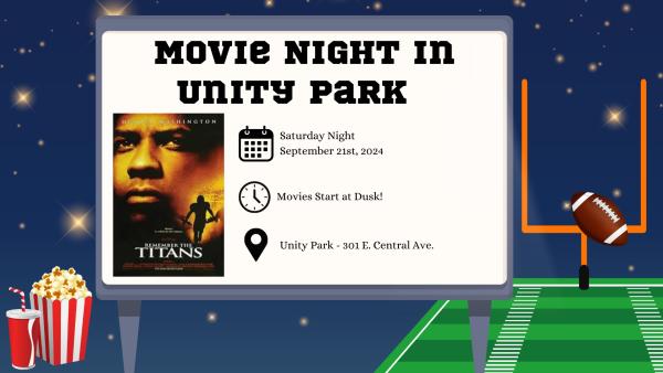 Movie Night in Unity Park: "Remember the Titans"