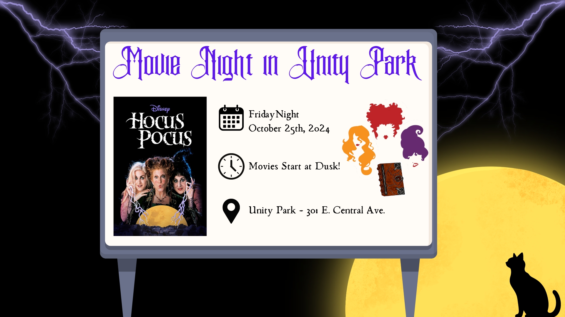 Movie Night in Unity Park: "Hocus Pocus" cover image