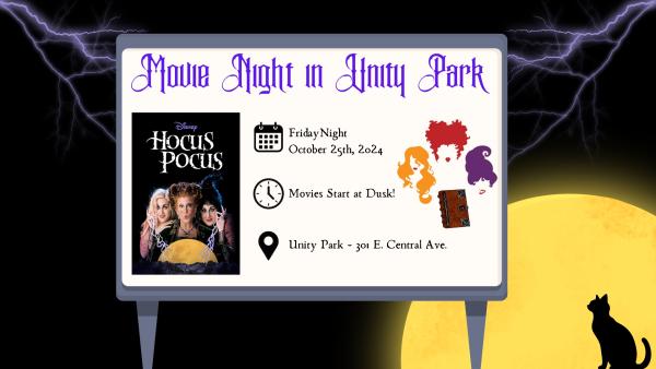 Movie Night in Unity Park: "Hocus Pocus"