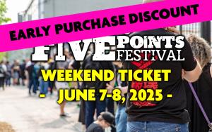 Early Purchase Discount -   Weekend Ticket cover picture