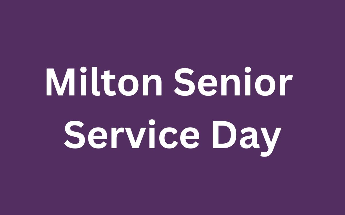 Milton HS Senior Service Day