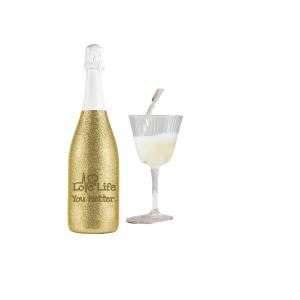 GOLD LoveLife; You Matter Sparkling Wine Shimmer Bottle cover picture