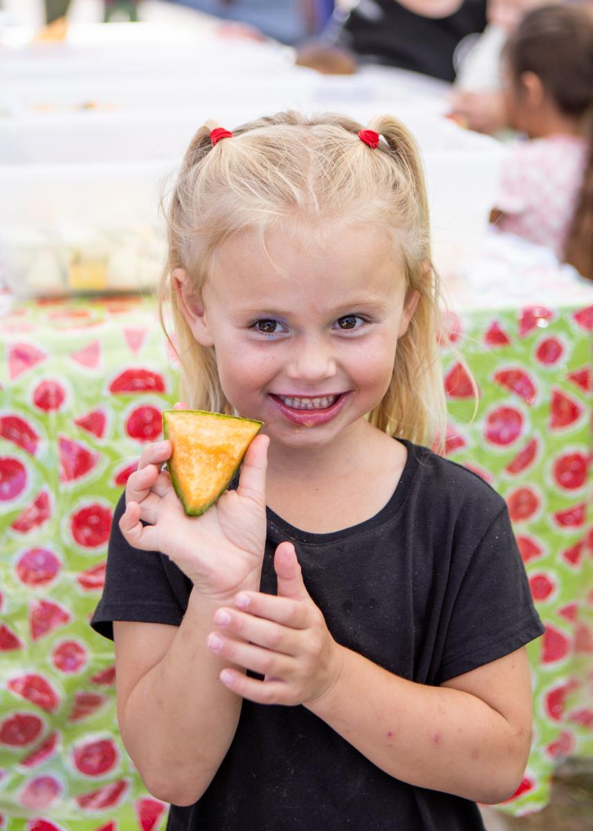 Little girl with Watermelon