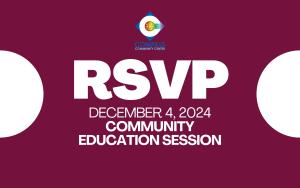 12/4 - Community Education Session cover picture