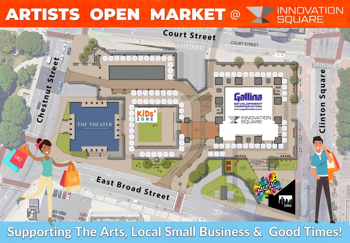 2025 - Artists Open Market at Innovation Square - Sunday's  Weekly  May to  Oct 20th