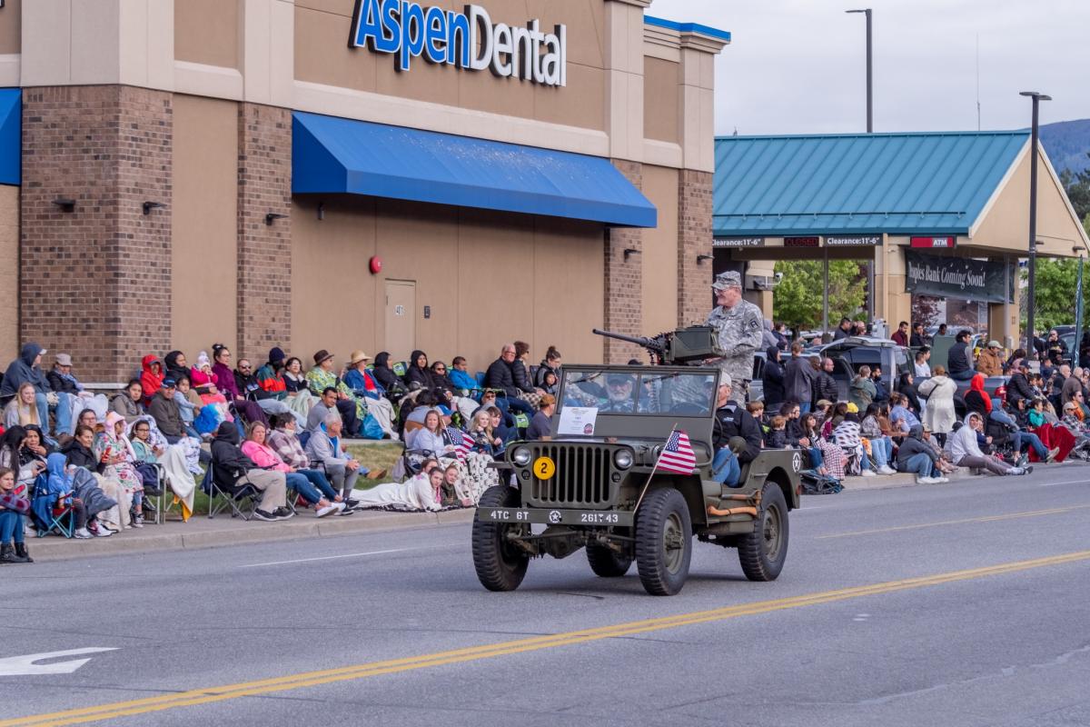 Vintage military jeep.