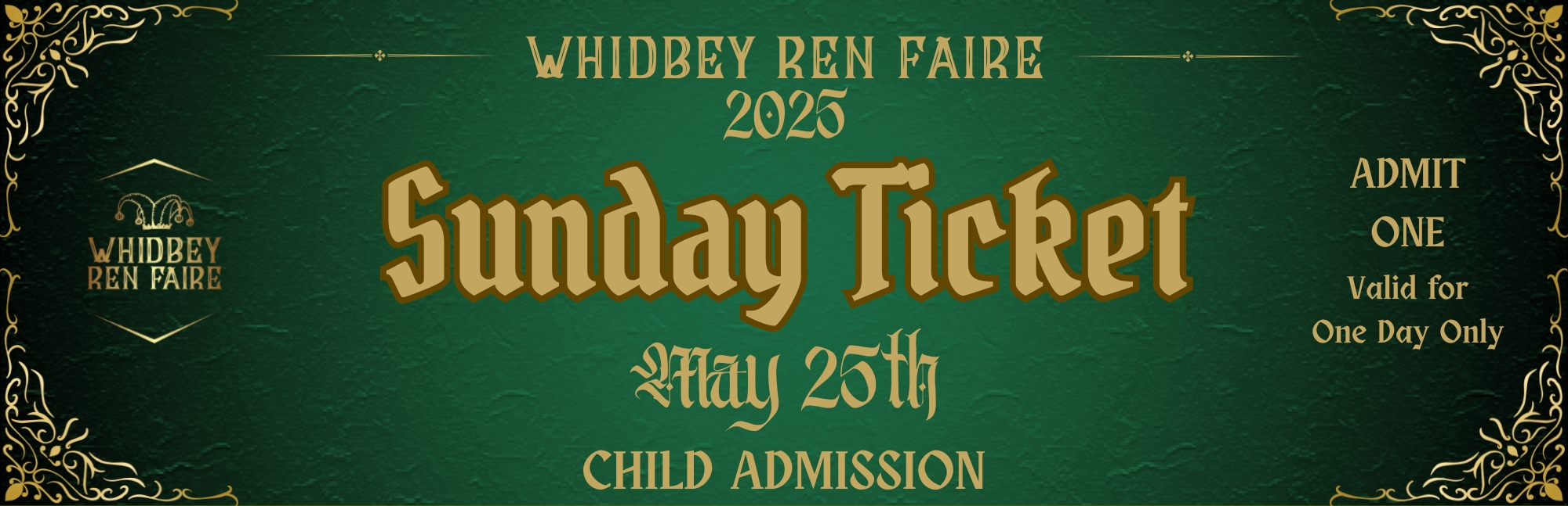 SUNDAY - Child Admission (Ages 5 and Under) cover picture