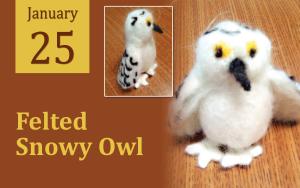 Felted Snowy Owl cover picture