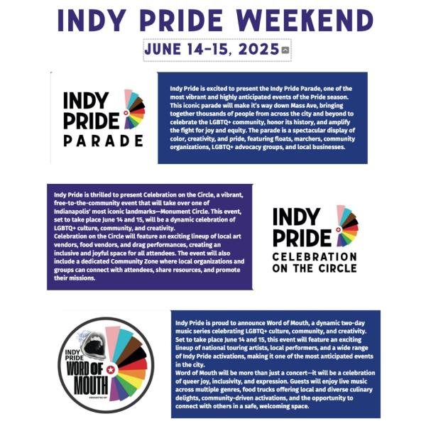 Indy Pride Weekend 2025