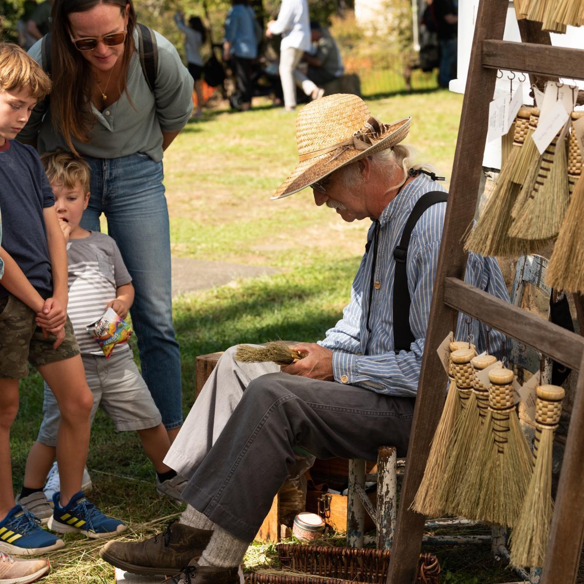 Artisan demonstrating  (2021; Jennifer Jules Studios)