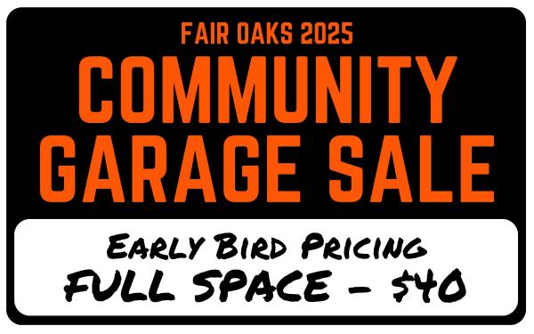 Garage Sale Full Space - Early Bird Pricing