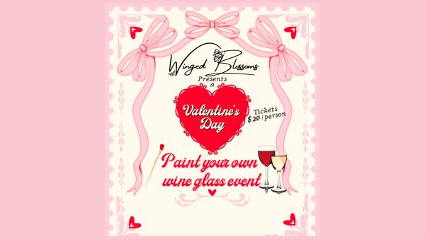 Valentine Wine Glass Painting Event