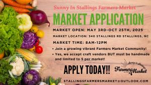 2025 Farmers Market Application