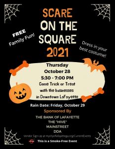 Scare on the Square Business / Vendor Application