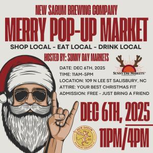 Merry Pop-Up  Market - New Sarum Brewing