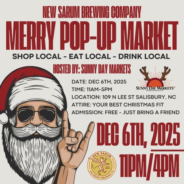 Merry Pop-Up  Market - New Sarum Brewing