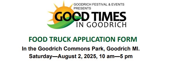 2025 Goodrich Festival Food Truck Application