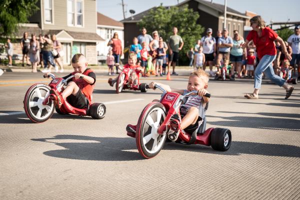 Children's Big Wheel Race