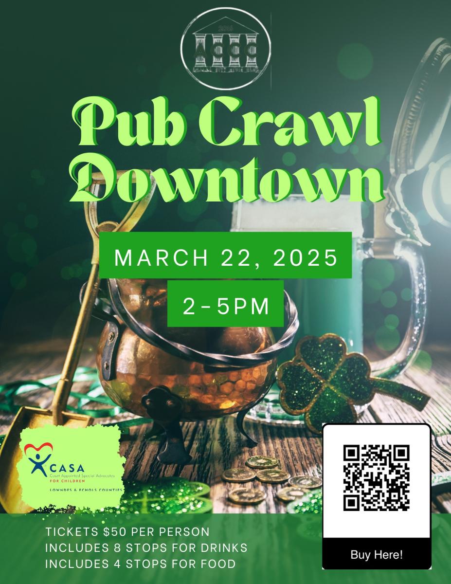 2025 Azalea City Civic Club Pub Crawl - St. Paddy's Edition cover image