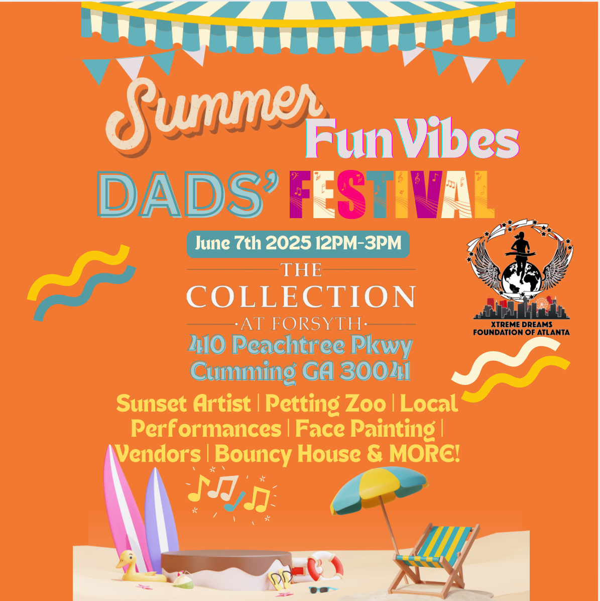 Summer Fun Vibes Dads' Festival Outdoor Event