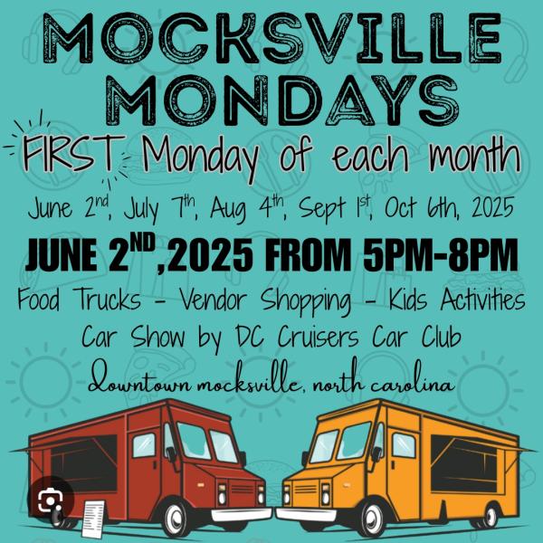 Mocksville Mondays June 2nd Application Mocksville Mondays June 2nd Application