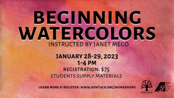 Beginning Watercolors with Janet Mego January 2023
