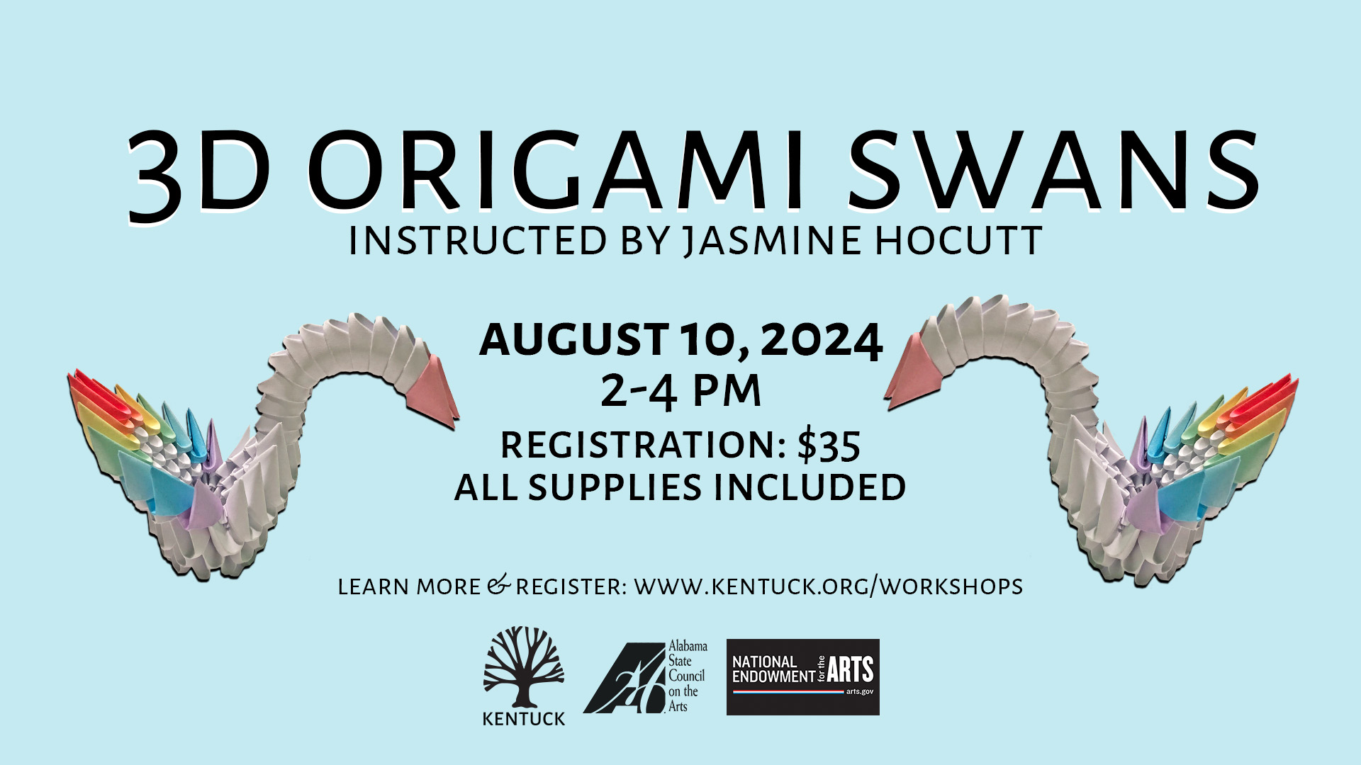 3D Origami Swans with Jasmine Hocutt