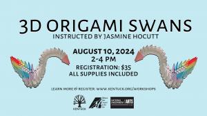 Registration for 3D Origami Swans with Jasmine Hocutt cover picture