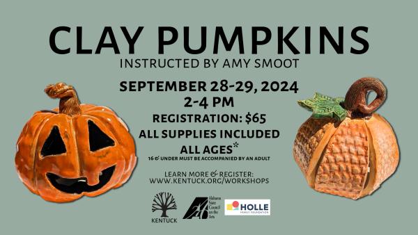 Clay Pumpkins  2024 with Amy Smoot