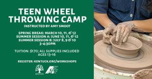 March 10, 11, &12 Spring Break Teen Wheel Throwing Camp cover picture