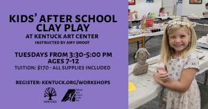 November 5, 12, 19 & 26   After School Clay Play Registration cover picture