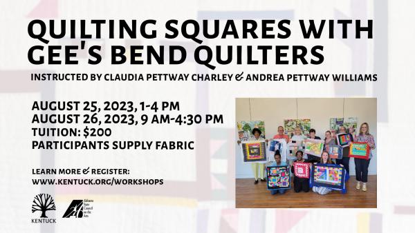 Quilting Squares with Gee's Bend Quilters: August 2023