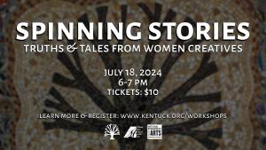 Registration for Spinning Stories: Truths and Tales from Women Creatives cover picture