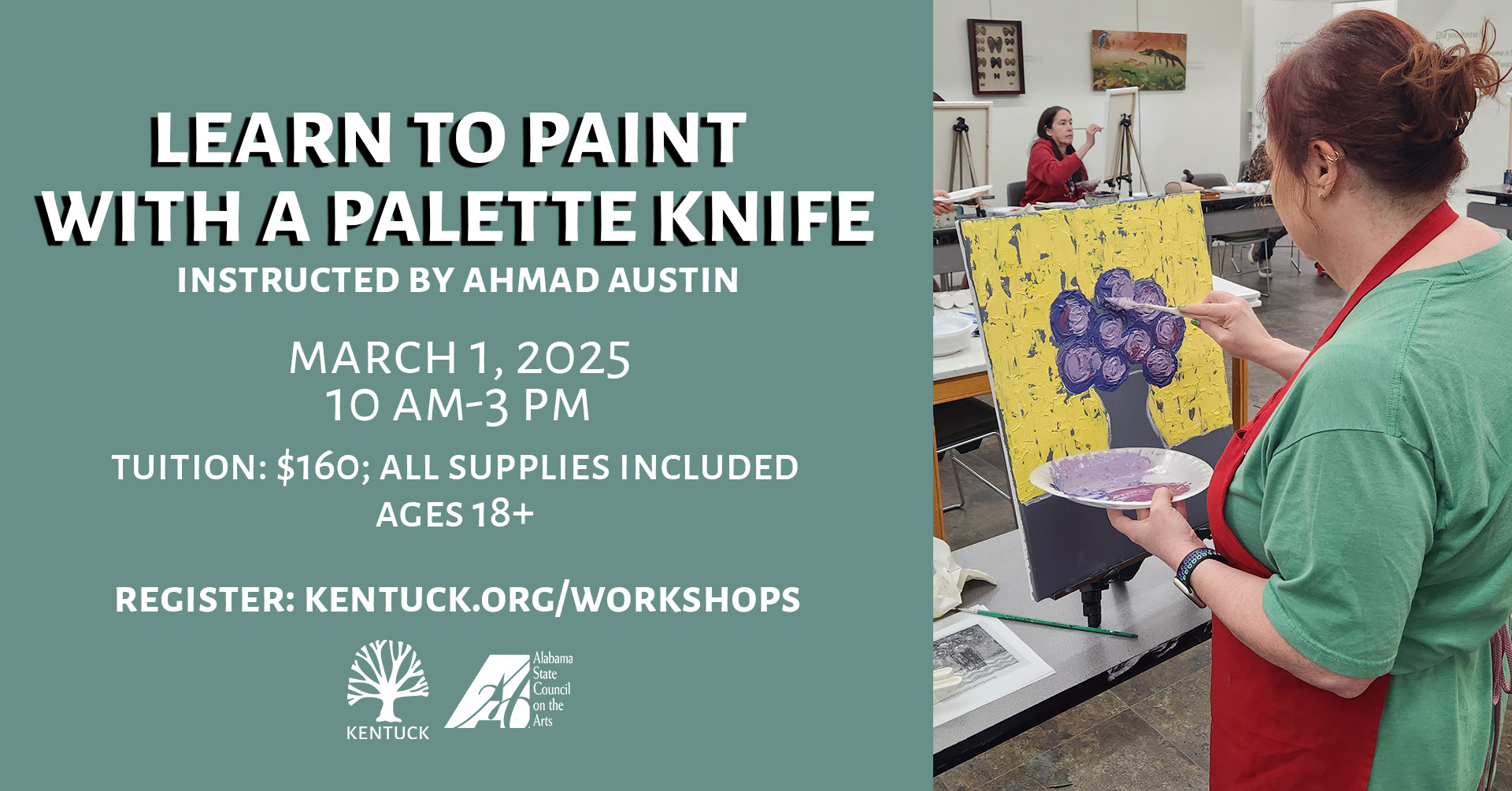 Learn to Paint with a Palette Knife with Ahmad Austin: March 2025