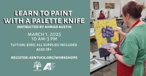 Registration for Learn to Paint with a Palette Knife: March 2025 cover picture