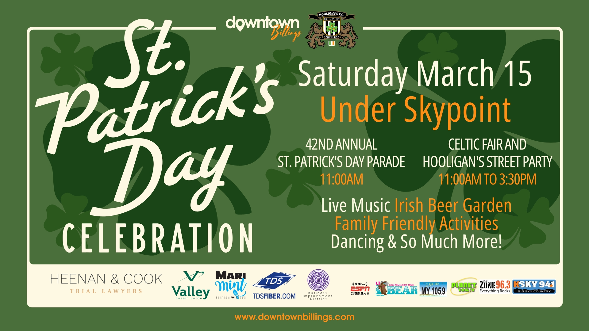 42nd Annual Downtown St. Patrick's Day Parade & Celtic Fair